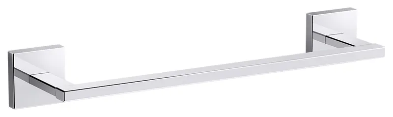Kohler K-23286 Square 12" Towel Bar - Polished Chrome