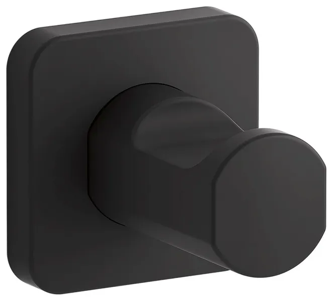 Kohler K-23529 Parallel Single Robe Hook - Matte Black
