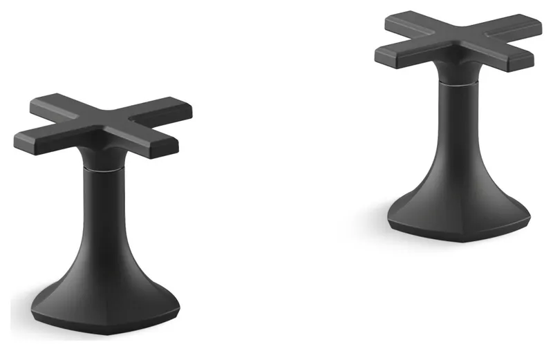 Kohler K-27018-3 Occasion Cross Handles for Tub - Matte Black
