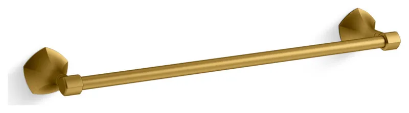 Kohler K-27060 Occasion 18" Zinc Towel Bar - Vibrant Brushed Moderne Brass