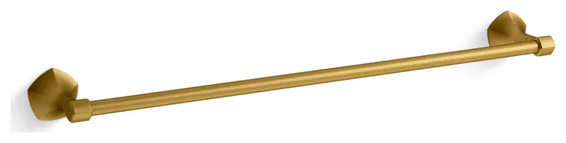 Kohler K-27061 Occasion 24" Zinc Towel Bar - Vibrant Brushed Moderne Brass