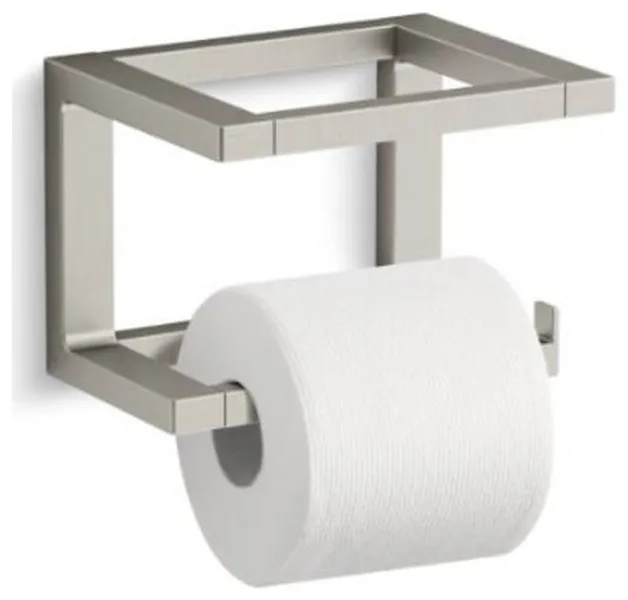 Kohler K-31750 Draft Wall Mounted Hook Toilet Paper Holder - Vibrant Brushed