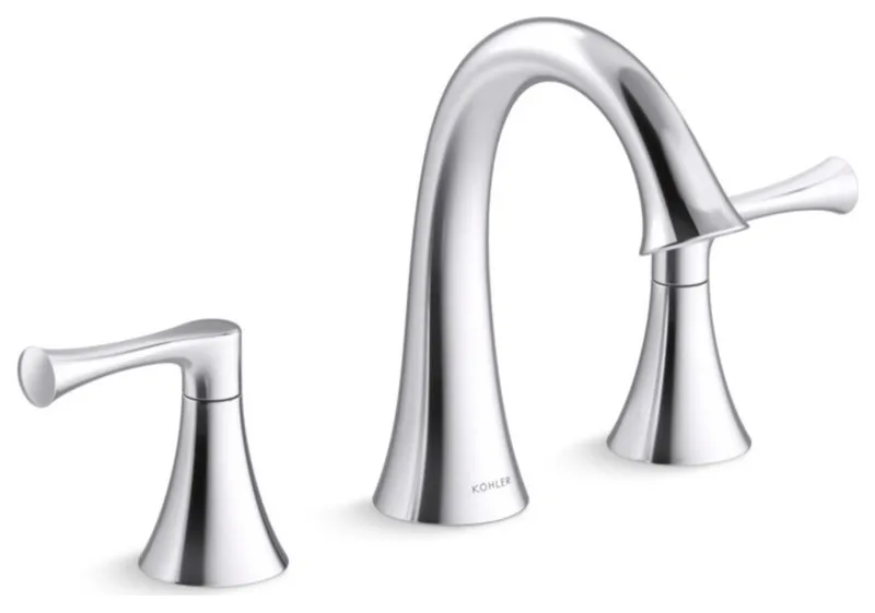 Kohler K-35953-4 Buckley 1.2 GPM Widespread Bathroom Faucet - Polished Chrome