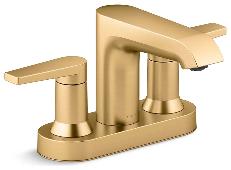 Kohler K-37894-4 Hint 1.2 GPM Centerset Bathroom Faucet - Vibrant Brushed