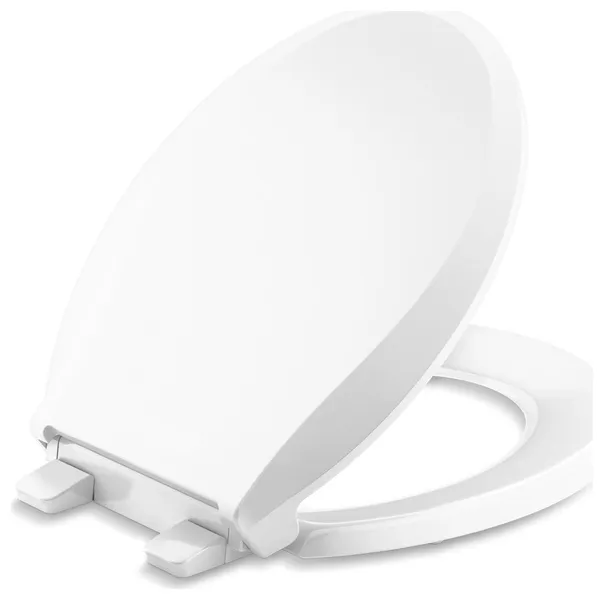 Kohler K-4639-RL Cachet ReadyLatch Round-Front Quiet-Close Toilet - White