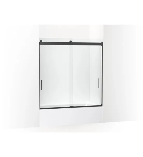 Kohler K-706000-L Levity 62"H x 59-5/8"W Sliding Semi Frameless - Matte Black