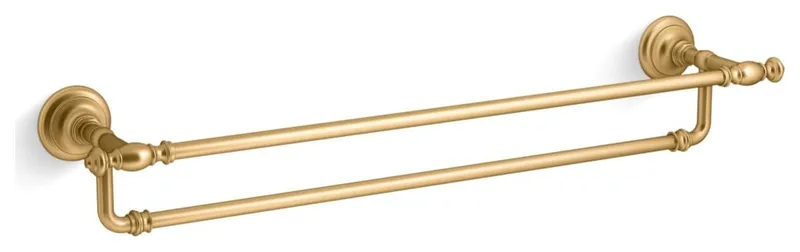 Kohler K-72570 Artifacts 24" Towel Bar - Vibrant Brushed Moderne Brass