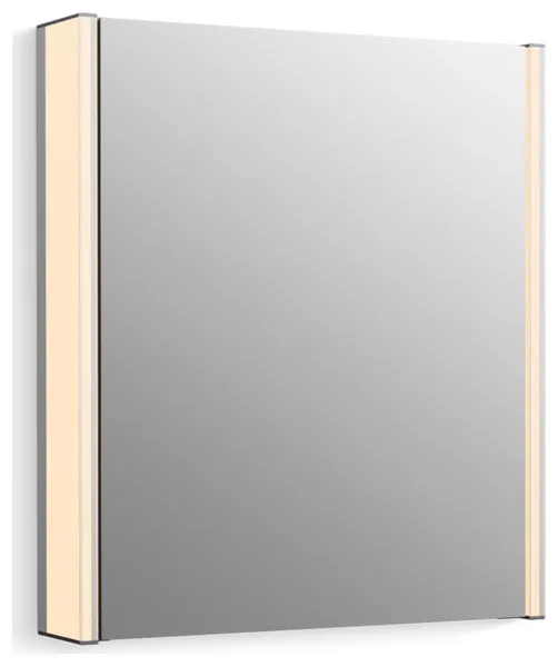 Kohler K-81145-SLE Maxstow 22"W x 24"H Lighted Medicine Cabinet - Dark Anodized