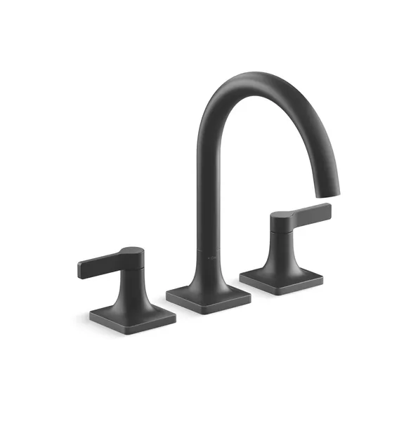 Kohler K-T28131-4 Venza Deck Mounted Roman Tub Filler - Matte Black