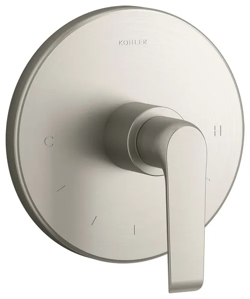 Kohler K-T97022-4 Avid Thermostatic Valve Trim Only - Vibrant Brushed Nickel