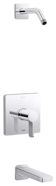 Kohler K-TLS23502-4 Parallel Tub and Shower Trim Package Shower - Polished