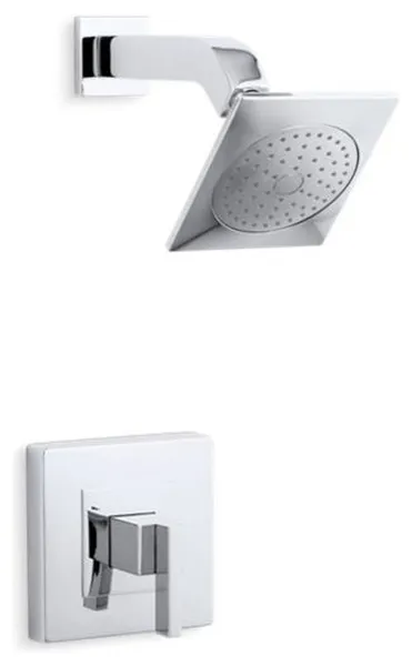 Kohler Loure Rite-Temp Shower Trim Set, Valve Not Included, Polished Chrome