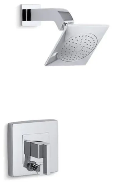 Kohler Loure Rite-Temp Shower Trim with Diverter, Polished Chrome
