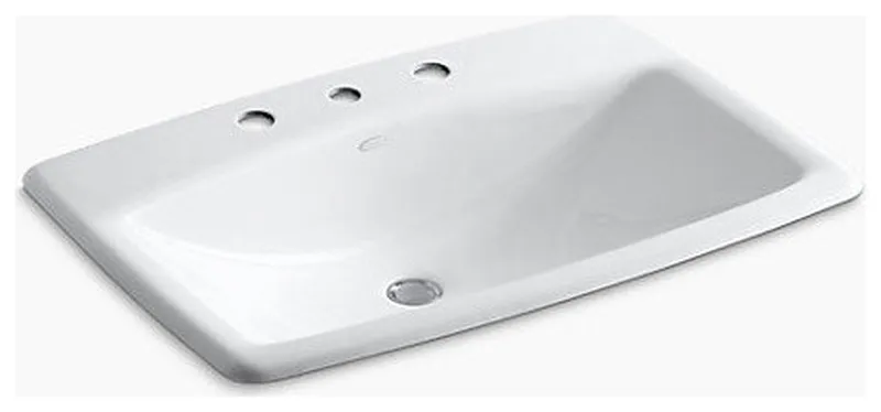 Kohler Man'S Lav Drop-In Bathroom Sink, White