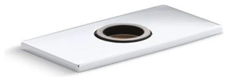 Kohler Optional 4" Escutcheon Square Plate For Insight Faucet, Polished Chrome