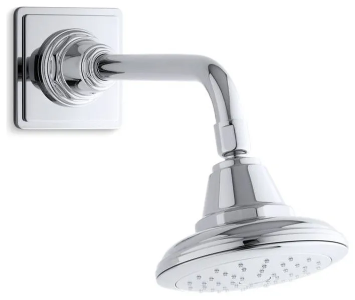 Kohler Pinstripe 1.75GPM 1-Function Showerhead Air-Induct Tech, Polished Chrome