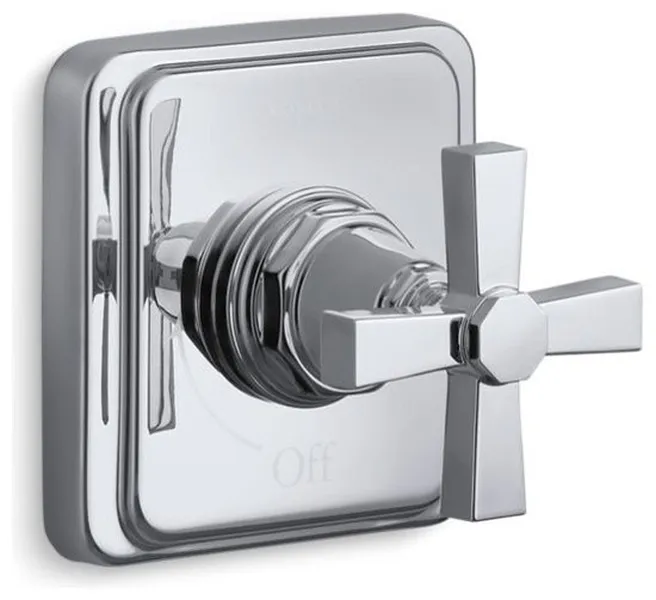 Kohler Pinstripe Valve Trim w/ Pure Design, Polished Chrome