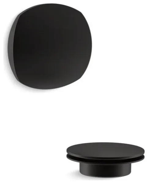 Kohler Pureflo Rotary Turn Bath Drain Trim, Matte Black