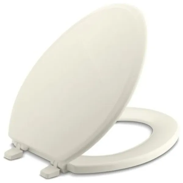 Kohler Ridgewood Elongated Toilet Seat, Biscuit