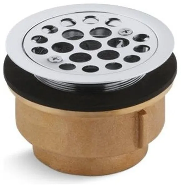 Kohler Service Sink Strainer Tapped For 2" Npt, Polished Chrome
