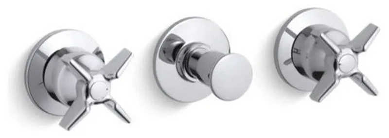 Kohler Triton Valve Trim w/ Push Button Diverter, Polished Chrome
