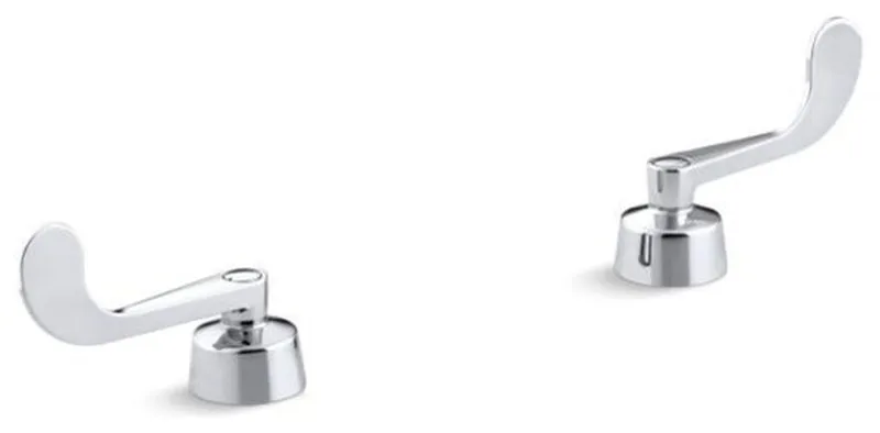Kohler Triton Wristblade Lever Handles For Widespread Faucet, Polished Chrome