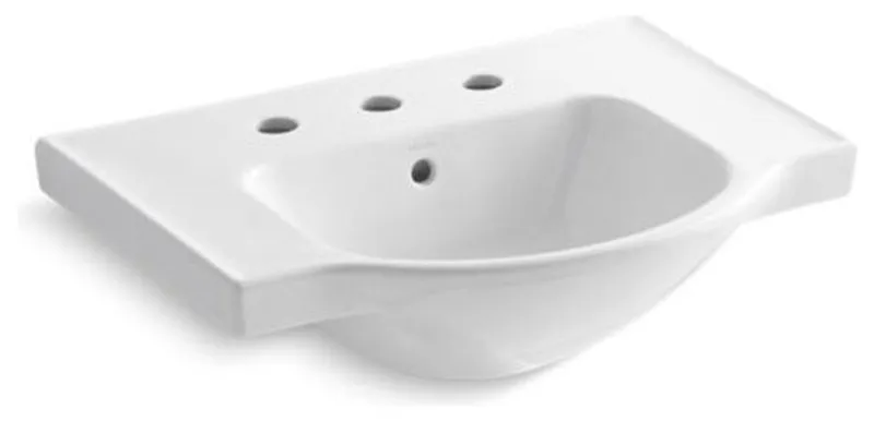 Kohler Veer 24" Widespread Sink Basin, White