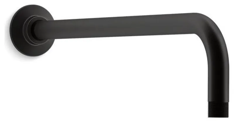 Kohler Wall-Mount Rainhead Arm And Flange, Matte Black