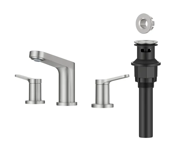Kraus FUS-14103 Indy 1.2 GPM Widespread Bathroom Faucet - Spot Free Brushed