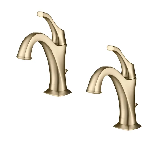 Kraus KBF-1201-2PK Pack of (2) Arlo 1.2 GPM 1 Hole Bathroom - Brushed Gold
