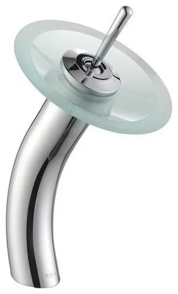 Kraus KGW-1700-FR Waterfall 1 Hole Vessel Bathroom Faucet - Chrome