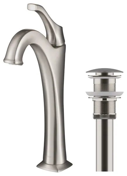 Kraus KVF-1200 Arlo 1.2 GPM Deck Mounted Bathroom Faucet - Spot-Free Stainless