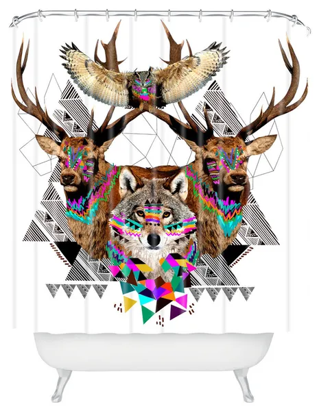 Kris Tate Forest Friends Shower Curtain