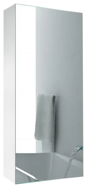 Krugg Medicine Cabinet, Blum Hinge Soft Close, 12"x30", Surface Mount