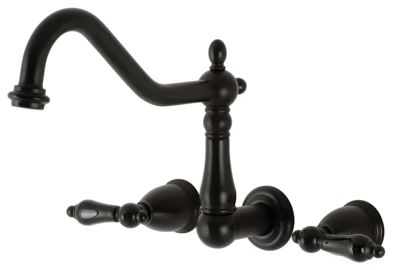 KS1020PKL Wall Mount Roman Tub Faucet, Matte Black