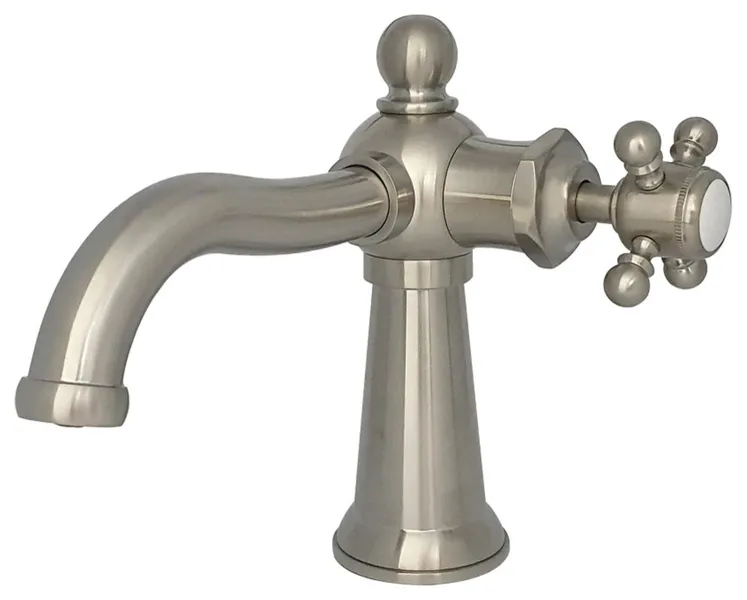 KS154BXBN Single-Handle Bathroom Faucet With Push Pop-Up, Brushed Nickel