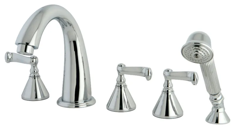KS23615FL Roman Tub Faucet With Hand Shower, Polished Chrome