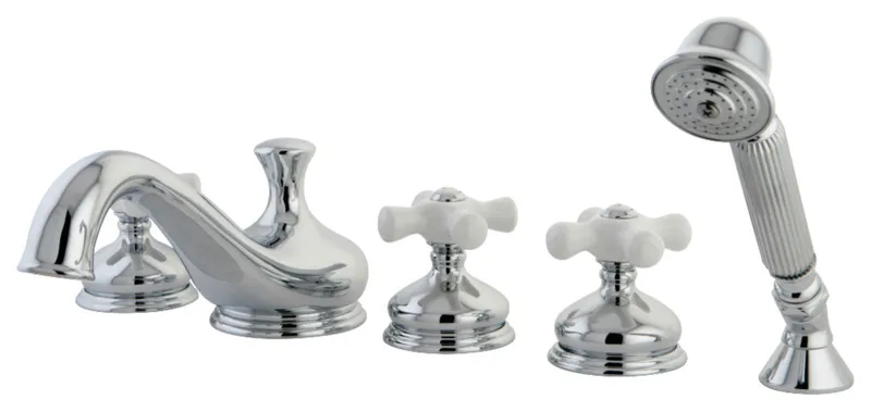 KS33315PX Roman Tub Faucet With Hand Shower, Polished Chrome