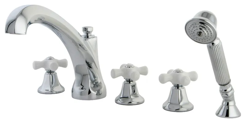 KS43215PX Roman Tub Faucet With Hand Shower, Polished Chrome