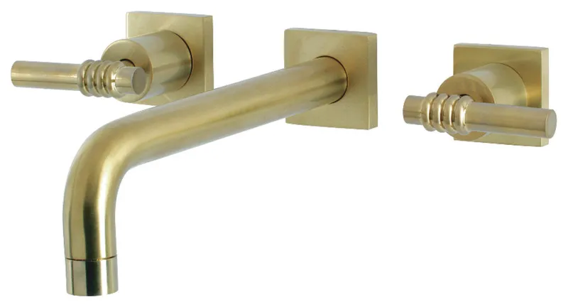 KS6027ML Wall Mount Tub Faucet, Brushed Brass