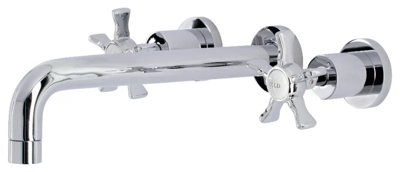 KS8021NX Two-Handle Wall Mount Tub Faucet, Polished Chrome