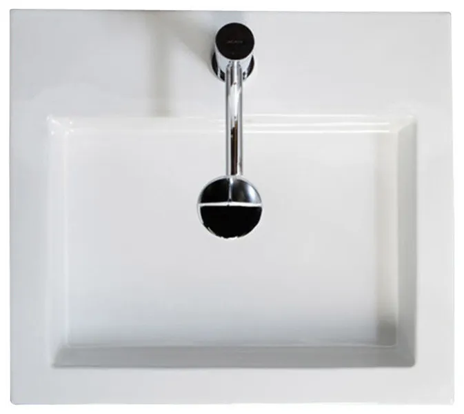 Lacava Aquaplane Collection Vessel Porcelain Lavatory, White