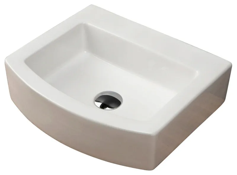 Lacava Plaza Collection Above Counter Porcelain Lavatory, White
