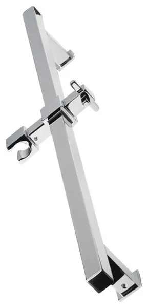 Lacava Suave Collection Wall-mount Square Rail with Hook, Polished Chrome