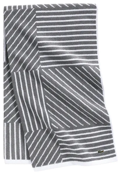Lacoste Guethary Bath Towel, 30" x 54", Meteorite