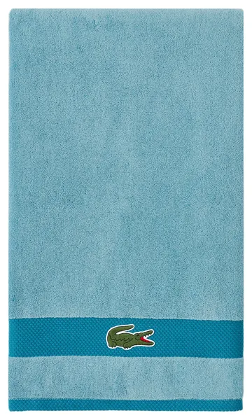 Lacoste Heritage Supima Cotton Stripe Bath Towel, Celestial