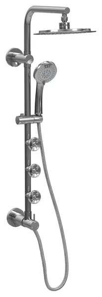 Lanai 8-in Rain Showerhead Shower System with Multi-function Handshower 1.8 GPM, Chrome