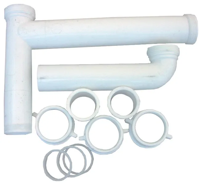 Lasco 03-4215 PVC Telescopic/Adjustable End Outlet Drain 1-1/2" x 16", White