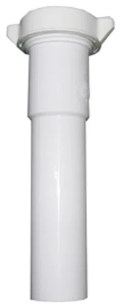 Lasco 03-4345 PVC Lavatory Drain Slip Joint Extension, White, 1-1/4" x 12"