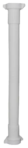 Lasco 03-4347 PVC Double Slip Joint Drain Extension, 1-1/4" x 16", White